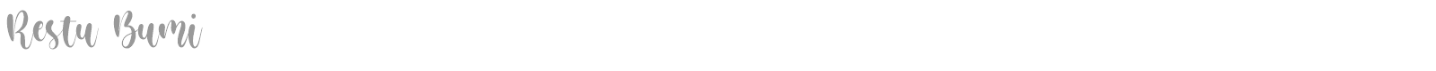 Restu Bumi font preview